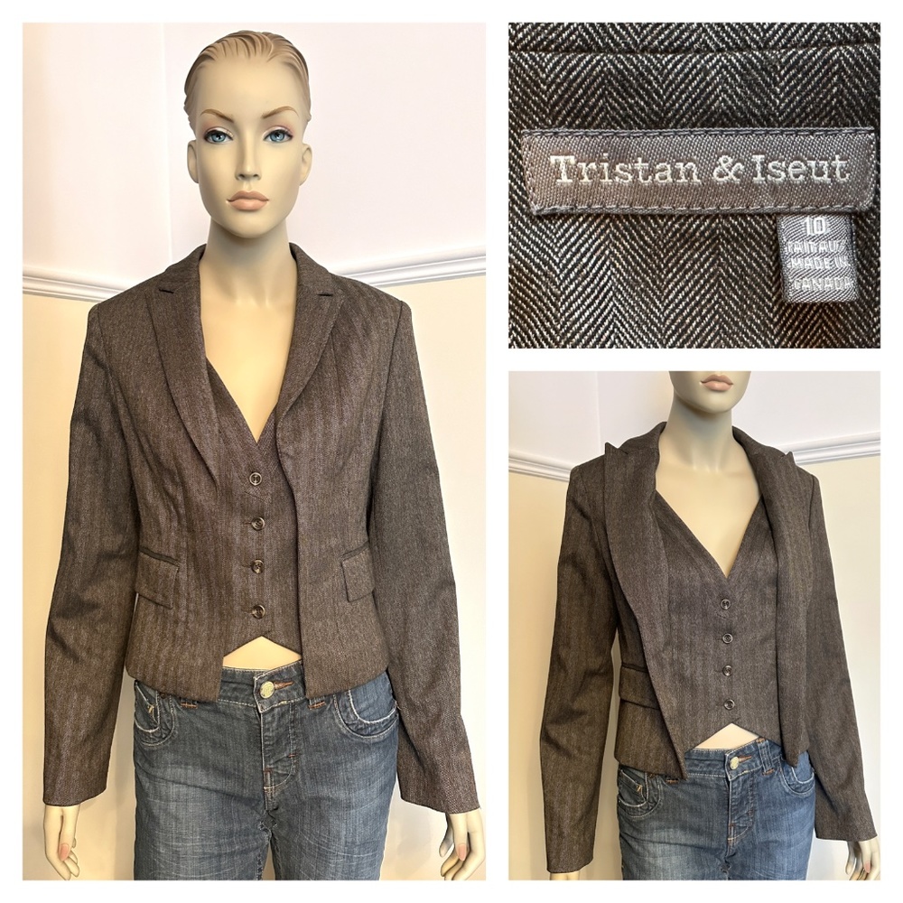Tristan fitted blazer with vest. 1-piece
